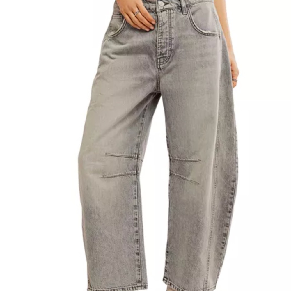 We The Free Gray Boyfriend Jeans